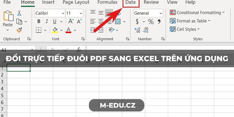 Đổi trực tiếp đuôi PDF sang Excel trên ứng dụng