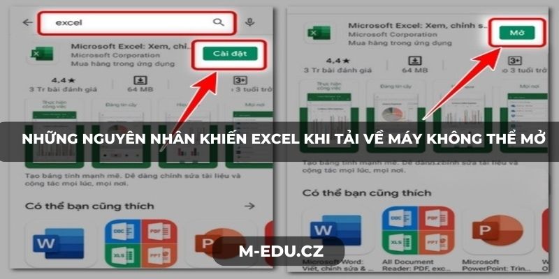 Những nguyên nhân khiến Excel khi tải về máy không thể mở